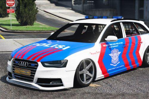 Indonesian Police PJR Livery For Audi S4